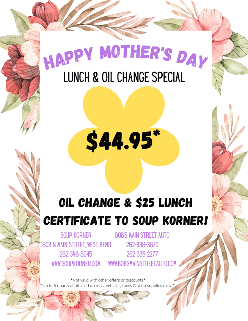 Oil Change and Lunch Special 